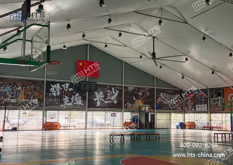 裝配式篷房籃球館實現 “一館多用”，極大地提升了場地使用效率