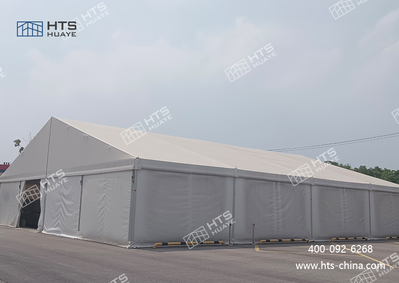 成功打造一座鋁合金倉庫篷房，有效滿足了宜家精密部件臨時(shí)倉儲(chǔ)的迫切需求