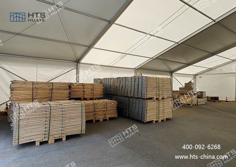 成功打造一座鋁合金倉庫篷房，有效滿足了宜家精密部件臨時(shí)倉儲(chǔ)的迫切需求